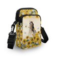 thumbnail image 3 of HELLHERO Horse Sunflowers with Shoulder Strap Shoulder Bag with Lightweight Polyester 4.33x1.97x7.09 for Women, 3 of 5