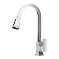 thumbnail image 1 of Generic Robinet de Cuisine Robinet d'Évier Robinet Extractible Poignée Unique Robinet de Cuisine à Arc Haut Double Mode Robinet d'Évier de Cuisine Empêche les Éclaboussures d'Eau Robinet d'Évier de Cuisine en Acier Inoxydable, 1 of 6