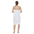 thumbnail image 6 of Toptie Women's Cotton Terry Spa Shower Bath Towel Wrap-White-S/M, 6 of 6