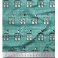 thumbnail image 1 of Soimoi Poly Georgette Fabric Colorful Bottle Printed Fabric 1 Yard 42 Inch Wide, 1 of 3