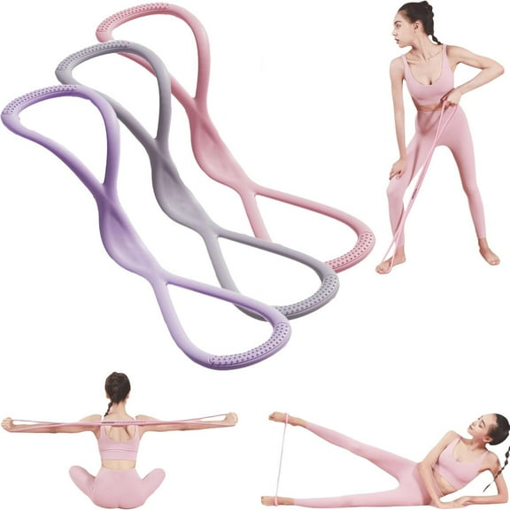 Resistance Bands, Figure 8 Exercise Bands for Women Men, Figure 8 Resistance Band, Keep Resistance Band Figure 8, Exercise Bands for Strength Training, Yoga, Pilates, Elastic Pull Bands
