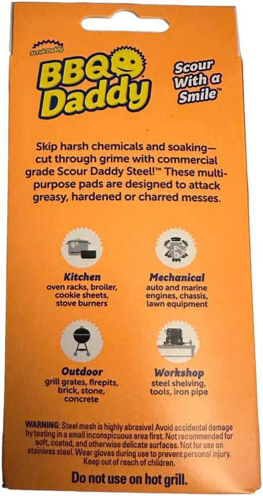 BBQ DADDY Scrub Daddy Steam Cleaning Grill Scrubber – St. John's Institute  (Hua Ming)