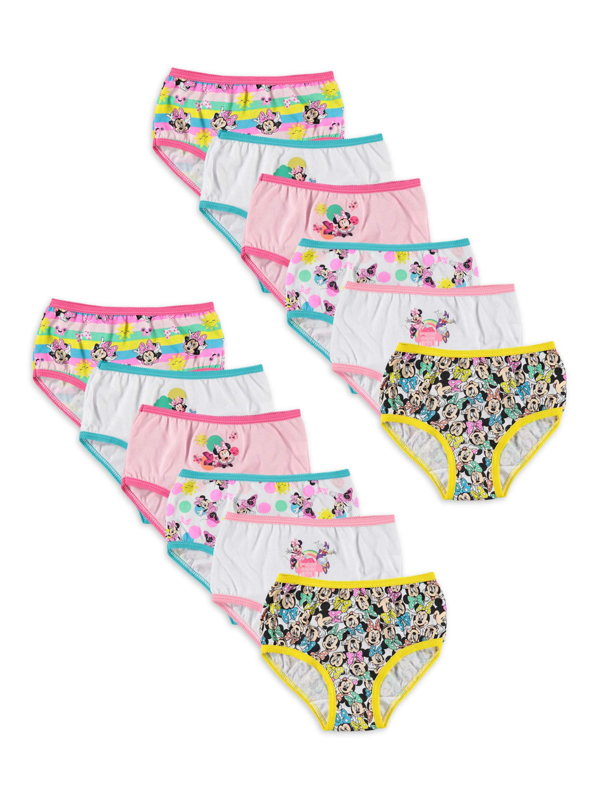 Minnie Mouse Toddler Girl Underwear, 12Pack, Sizes 2T4T