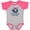 Baseball Heather and Hot Pink, variant on Inktastic Mimi and Poppy Love Me Grandchild Boys Baby Bodysuit
