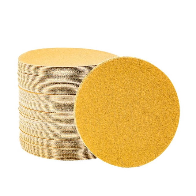 Discos de lijado redondos con gancho y bucle sin agujero, grano 60/100/150/240/320/400/600, papel de lija para automoción y carpintería, 15 piezas de cada grano