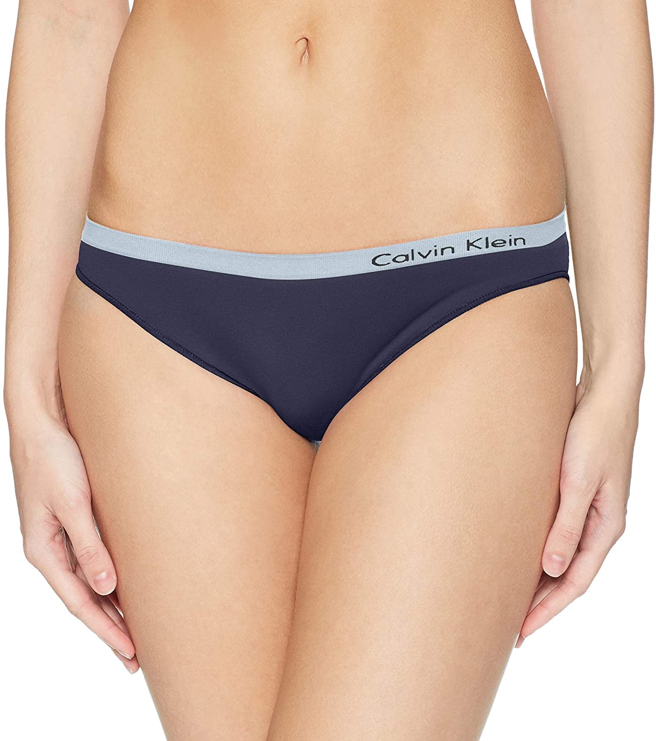telex last Ik wil niet Calvin Klein Underwear Women's Seamless Illusions Bikini Briefs Shoreline  Blue XL - Walmart.com