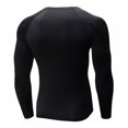 thumbnail image 3 of Men‘s Fitness Sportwear Solid Compression Shirt Weight lifting Base Layer Breathable Quick Dry T Shirt, 3 of 9