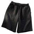 thumbnail image 2 of Pantalones cortos para hombre con bolsillos Corte tridimensional Transpirabilidad Pantalones cortos con cordón Pantalones cortos casuales para correr en bicicleta, 2 of 8