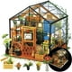 thumbnail image 1 of Kit de casa en miniatura Rolife Greenhouse Cathy's con muebles, 1 of 9