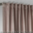 thumbnail image 4 of 3S Brother's Solid Luxury Matte Velvet Soft Curtains Set of 2 Panels Hanging Back Tap & Rod Pocket Home Décor Bedroom Kitchen Office Windows Room Darkering ( Salt-52"x120"), 4 of 6