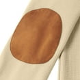 thumbnail image 5 of HOMADLES Long Sleeve Shirts for Men Basic Stripe Mens T-Shirt Soft Button with Pocket, Tee Shirts Beige 3XL, 5 of 9