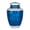 Blue - Silver, variant on Aluminum Handcrafted Urn - Elegant Keepsake Holder for Adult Human Ashes (Coal & Metallic Mist)