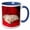Blue/White, variant on 3drose, a Yellow Labrador Retriever Dog - Na02 Zmu0127 - Zandria Muench Beraldo, 15oz Two-tone Yellow Mug