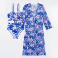 thumbnail image 4 of Gibobby Conjunto de bikini para mujer Bikinis de cintura alta para mujer, conjunto de Bikini Sexy de 3 piezas, traje de baño para cubrir, traje de baño d(Azul,M), 4 of 5