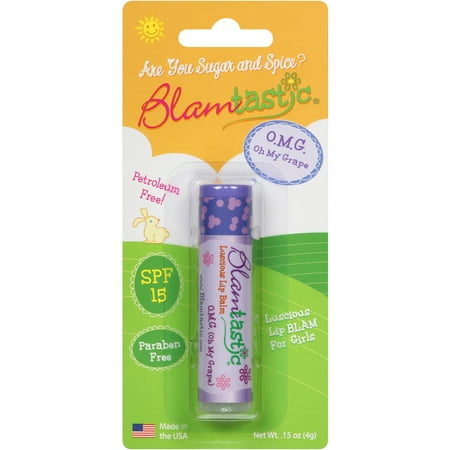 Blamtastic Lip Balm, O.M.G. Oh My Grape, 0.15 oz