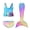 Gorgeous Colorful, variant on Kuleyang 3PCS Girls Mermaid Tail for Swimming Cute Ruffle Tankini Bathing Suit Fish Tail Kids Girls Beach Swimwear 3-13Y