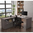 thumbnail image 2 of Atlin Designs L Shape Computer Desk in Bark Gray, 2 of 3