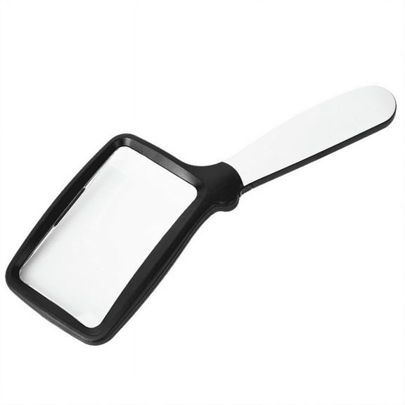Square Hand-Held Foldable Magnifying Glass with LED Lighting