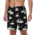 thumbnail image 1 of Fotbe Swan And Dragonflies Traje de Baño para Hombre – Shorts de Natación de Secado Rápido con Forro y Bolsillos-Large, 1 of 6