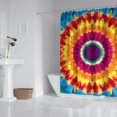 thumbnail image 2 of Colorful Rainbow Tie Dye Spiral Pattern Shower Curtain 72"x72" ,Bathroom Decorative Shower Curtains Set with 12 Hooks,Modern Waterproof Washable Shower Curtain, 2 of 6