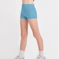 thumbnail image 4 of YOUYEDIAN Girls Athletic Shorts Kids High Waist Biker Dance Gymnastics Shorts Comfy Yoga Active Workout Volleyball Shorts (Light Blue, 6-7 Years), 4 of 6