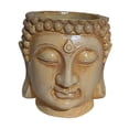thumbnail image 2 of Maceta con forma de cabeza de Buda, maceta china para plantas, ideal para la cocina, el escritorio o la mesa de oficina. Beige, 2 of 9