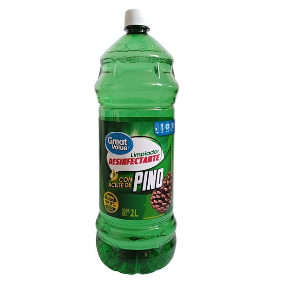 Limpiador desinfectante Great Value con aceite de pino 2 L