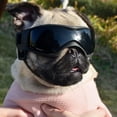thumbnail image 3 of Gafas de sol para perros de raza pequeña Gafas de sol para perros UV Gafas de sol a prueba de viento Marco suave Correas ajustables para perros cachorros pequeños/medianos Negro, 3 of 5