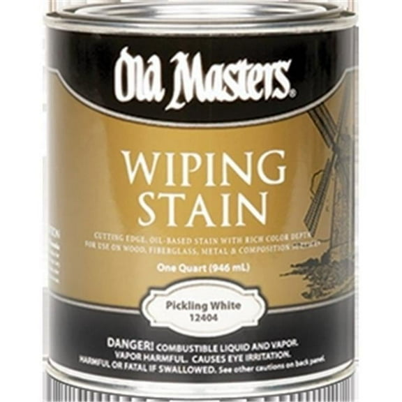 Old Masters 12404 Pickling White Wiping 550 Voc Stain - 1 Quart