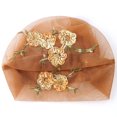thumbnail image 2 of Coofit Turban Bandeau Brodé Fleur Élégant Doux Tuque Bandeau Couvre-Chef Enveloppe, 2 of 10