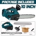 thumbnail image 2 of 5000W 10 Inch Brushless Electric Saw Cordless Chainsaw With 0/1/2PC Li-ion Battery Woodworking Power Tool for 18V Battery, 2 of 6