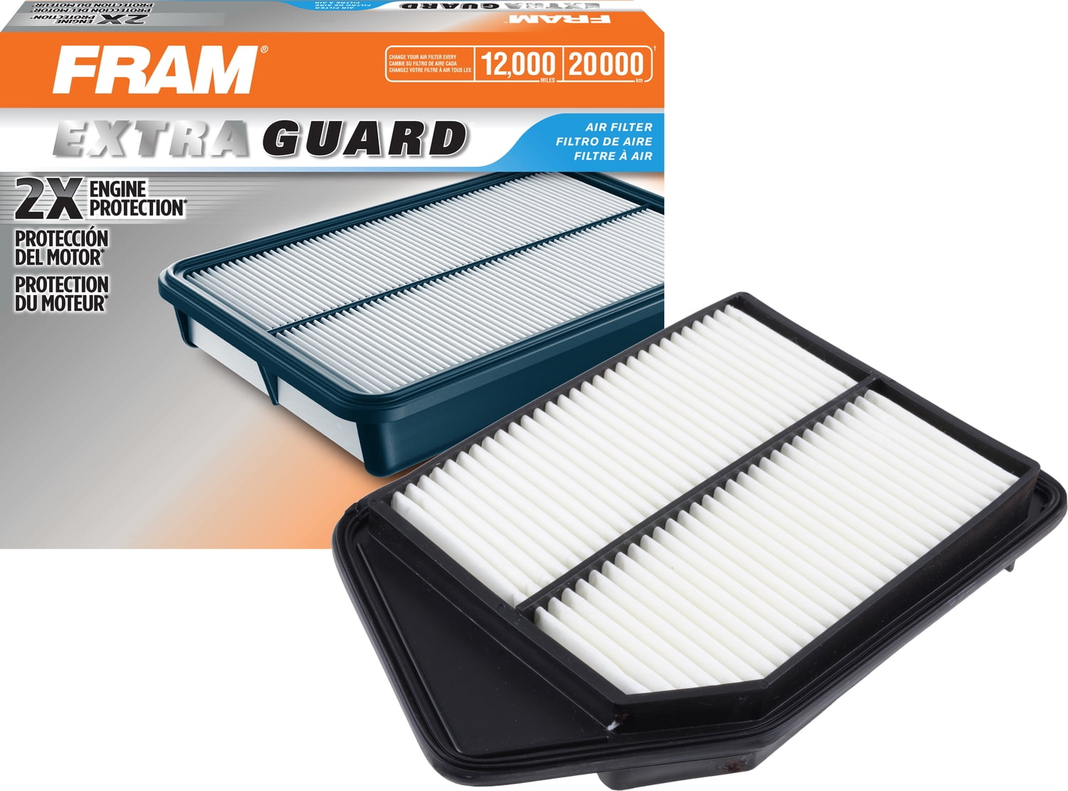 FRAM Extra Guard Air Filter, CA11476 for Select Acura and Honda