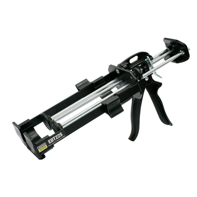 Simpson Strong Tie EDT22S Outil de Distribution de Attaches en Époxy d'Acier de 4,7 Lb Conçu pour les Cartouches de 22 oz. Comprend une Poignée Équilibrée Positionnée sous la Cartouche pour une Utilisation Facile. Fabriqué avec de l'Acier durable et compatible avec Tous les Systèmes d'Ancrage Simpson Strong-Tie. Dimensions Sont 8,5 x 4,75 x 15,25 Pouces. Fini Multicolore.