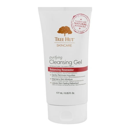 Tree Hut Purifying Cleansing Gel Balancing Rosewater, 6.0 Fl (Best Rosewater For Face)