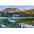 thumbnail image 2 of Flaherty, Dennis 24x17 Gold Ornate Wood Framed with Double Matting Museum Art Print Titled - California, Sierra Nevada Grass Lake reflection, 2 of 4