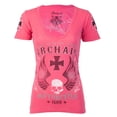 thumbnail image 2 of Archaic by Affliction Women's T-shirt Love Skull, 2 of 10