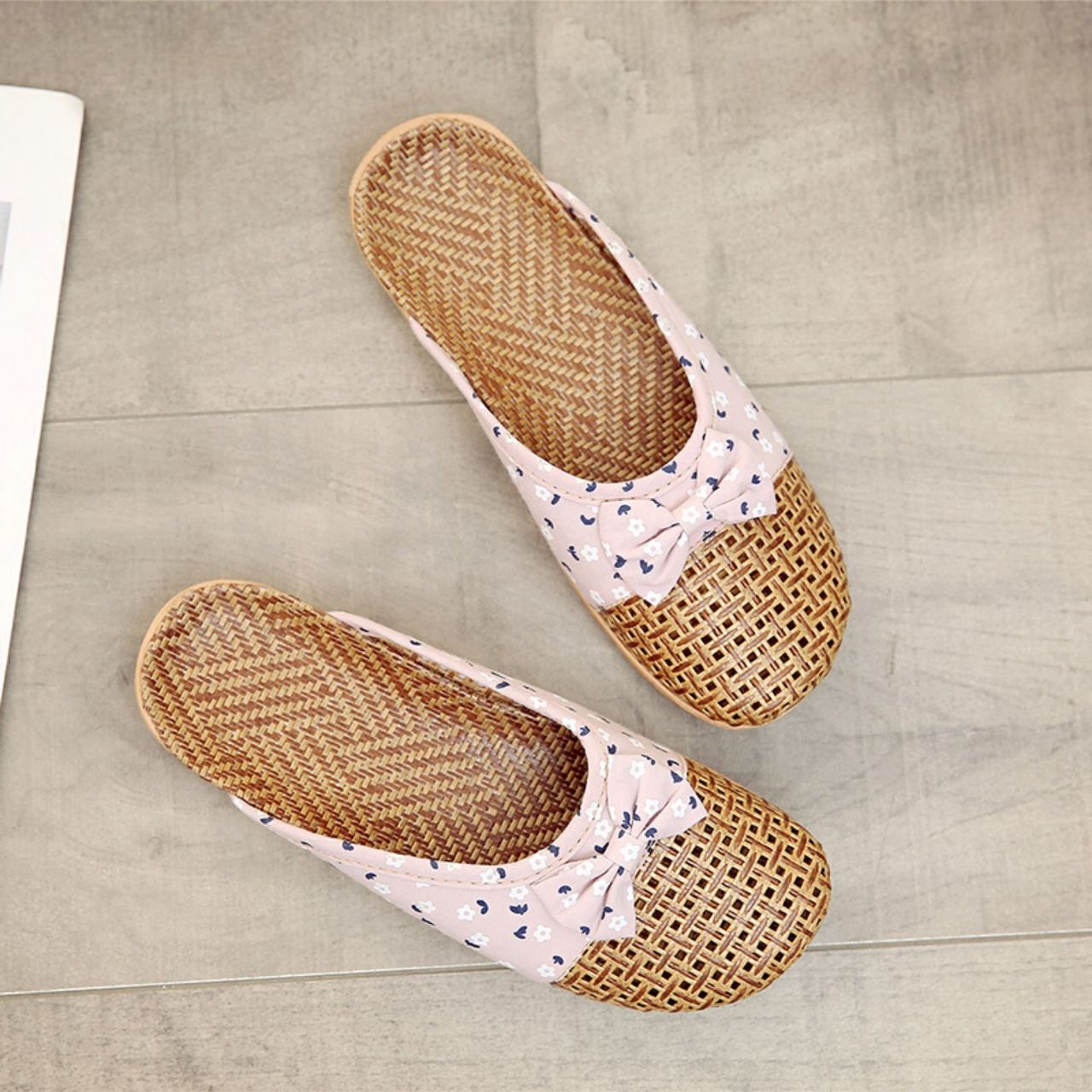 rattan slippers