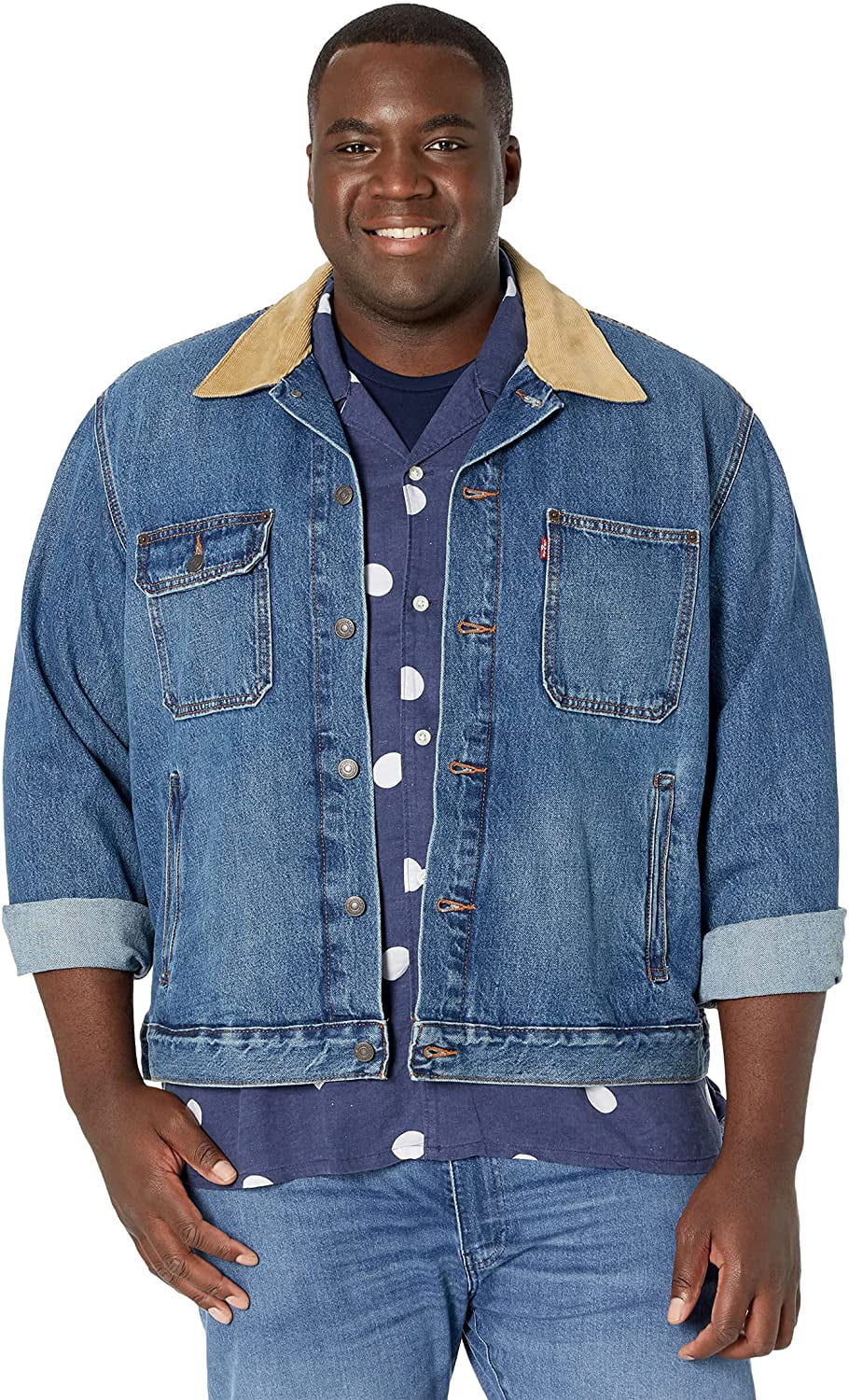 Levis Big Tall Stock Trucker 4X-Large Big Here Comes 