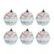 thumbnail image 1 of Juego de 6 bolas navideñas decorativas ligeras e irrompibles de 6 cm. Estilo A, 1 of 9