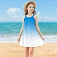 thumbnail image 2 of Ashirexll Girls Summer Dress, Girls Dresses Size 10-12, Children Fashion Casual Slip Dress Gradient Color Sleeveless Camisole Summer Dress, 2 of 7
