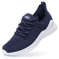 thumbnail image 3 of Zapatos Akk Athletic Walking, espuma viscoelástica ligera, azul marino 7.5, 3 of 8