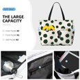 thumbnail image 4 of Rocae Abstract Green Polka Dot for Large Women's Waterproof Beach Bag Tote with 7 Pockets Pool Bag for Travel Gym Vacation, 4 of 6