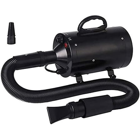 Professional High-Velocity Pet Grooming Dryer, 2800W Dog Hair Dryer with Adjustable Speed & Heat, and 4 Nozzles for All Coat Types