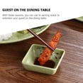 thumbnail image 6 of LEORX Green Synthetic Sauce Dishes for Home Use with Delicate Design and Wide Applications 6 Pieces, 6 of 8