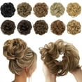thumbnail image 2 of 1 PC Synthetic Hair Bun Extensions Messy Curly Elastic Hair Scrunchies Hairpieces Synthetic Chignon Donut Updo Hair Pieces for Women, 2 of 7