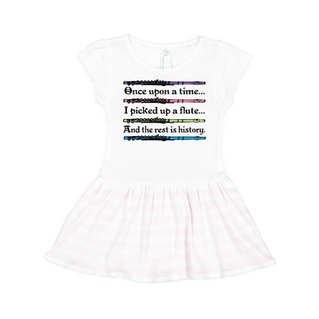 

Inktastic Funny Flute Music Quote Gift Toddler Girl Dress