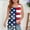 08 Multicolor, variant on Freshbabe Girls Peplum Tank Tops, Sleeveless Ruffle Hem Blouses, Summer Casual Tops for Kids, 4th Of July Party