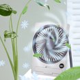 thumbnail image 3 of Slim Card USB Rechargeable Mini Fan Portable Travel Desk Fan With Phone Holder Multifunctional 180° Tilt Folding For Bedroom Camping, 3 of 3