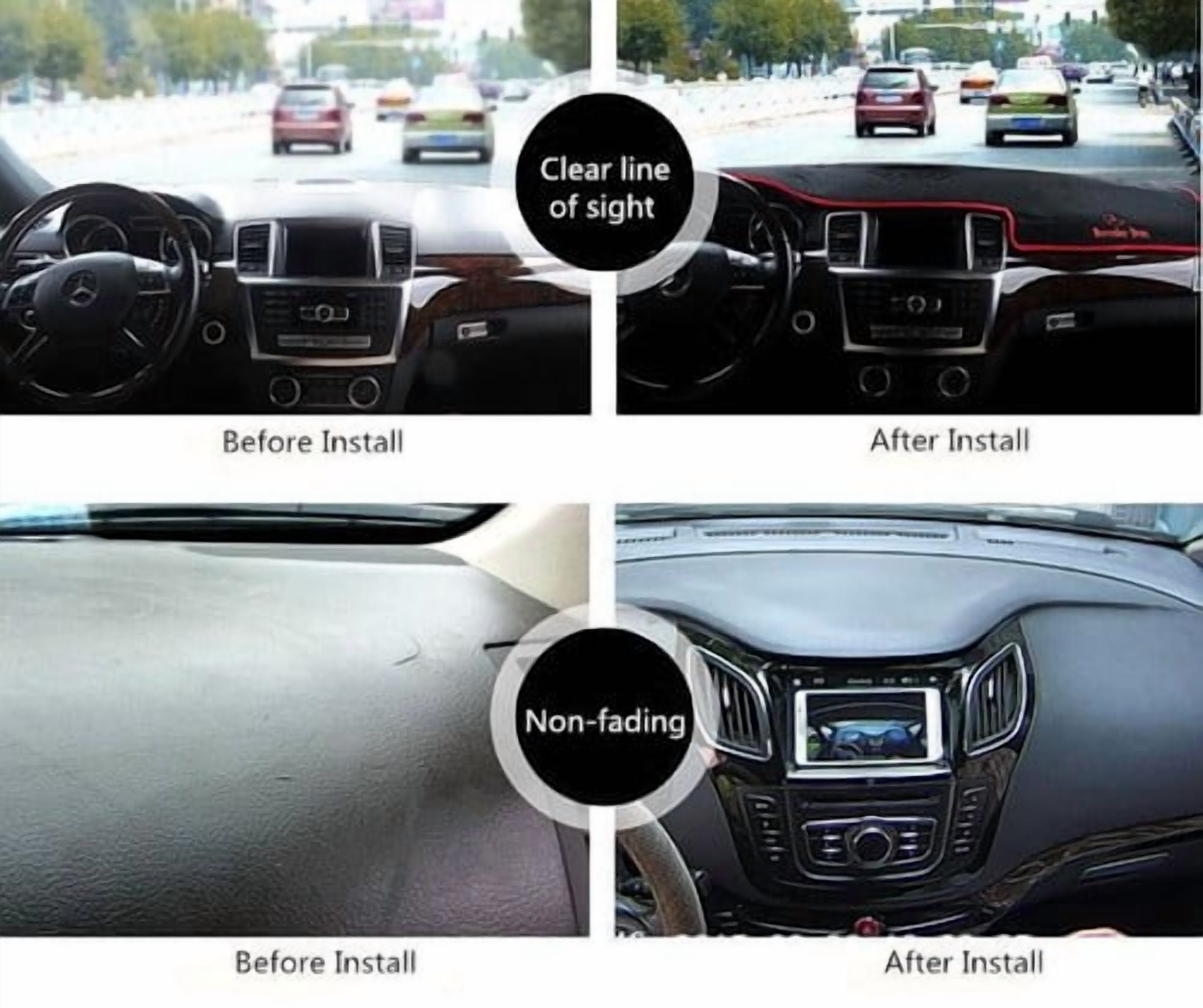 Car Dashboard Dash Mat Dashboard Cover Anti-Sun Fit For Kia Forte / K3 2013-2018
