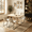 Natural+Beige（B）, variant on 46.2 Inch Modern Kitchen Table With 4 Faux Leather Chairs, Dining Table Set For 4-6 People,Breakfast Nook Oak Table & 4 Beige Chairs,Rectangular Dining Room Table Set For Home, Small Spaces